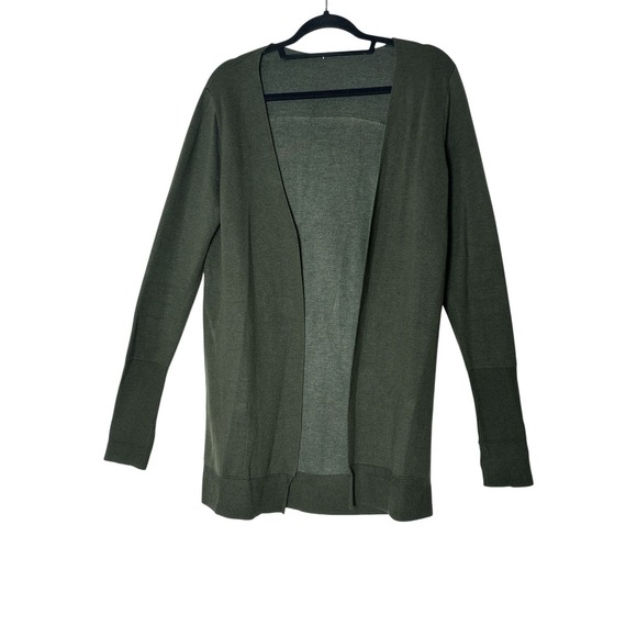 lululemon athletica Sweaters - Lululemon City‎ Street Cardigan Size 10 Large Heathered Camo Green